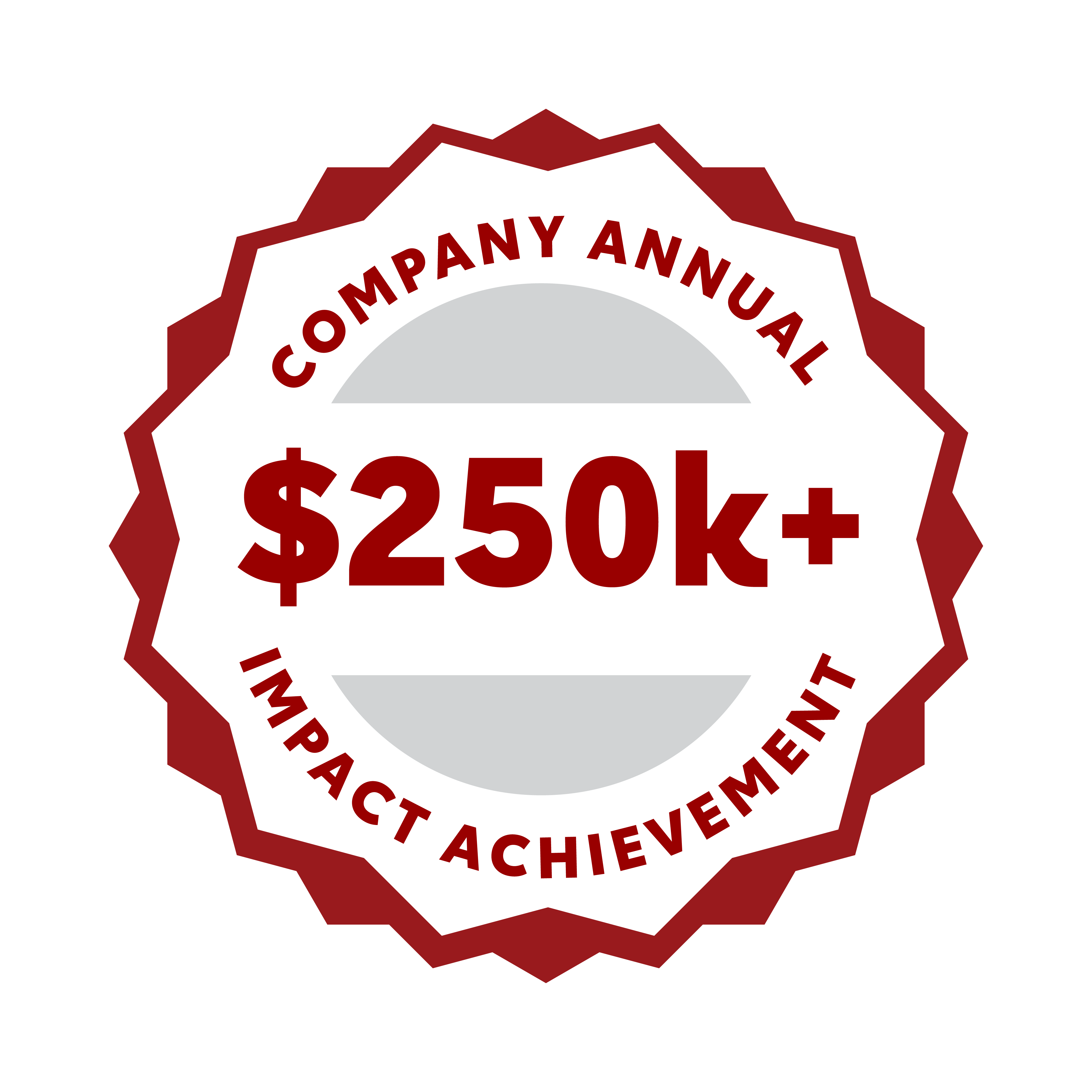 Badge - $250k+ Company Annual Impact Achievement