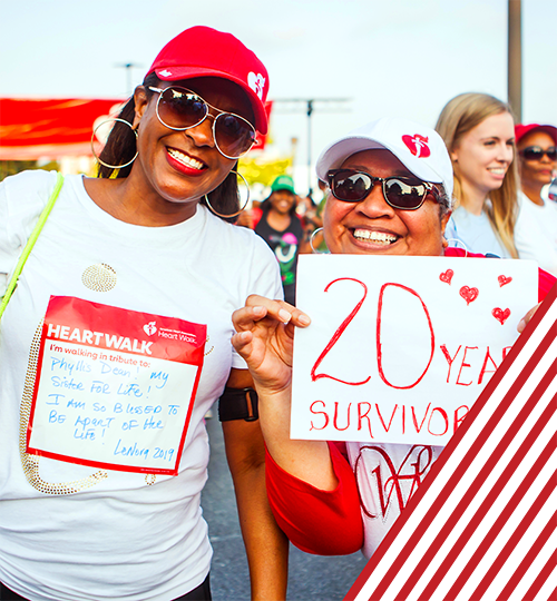 Heartwalk 20 Year Survivor Image