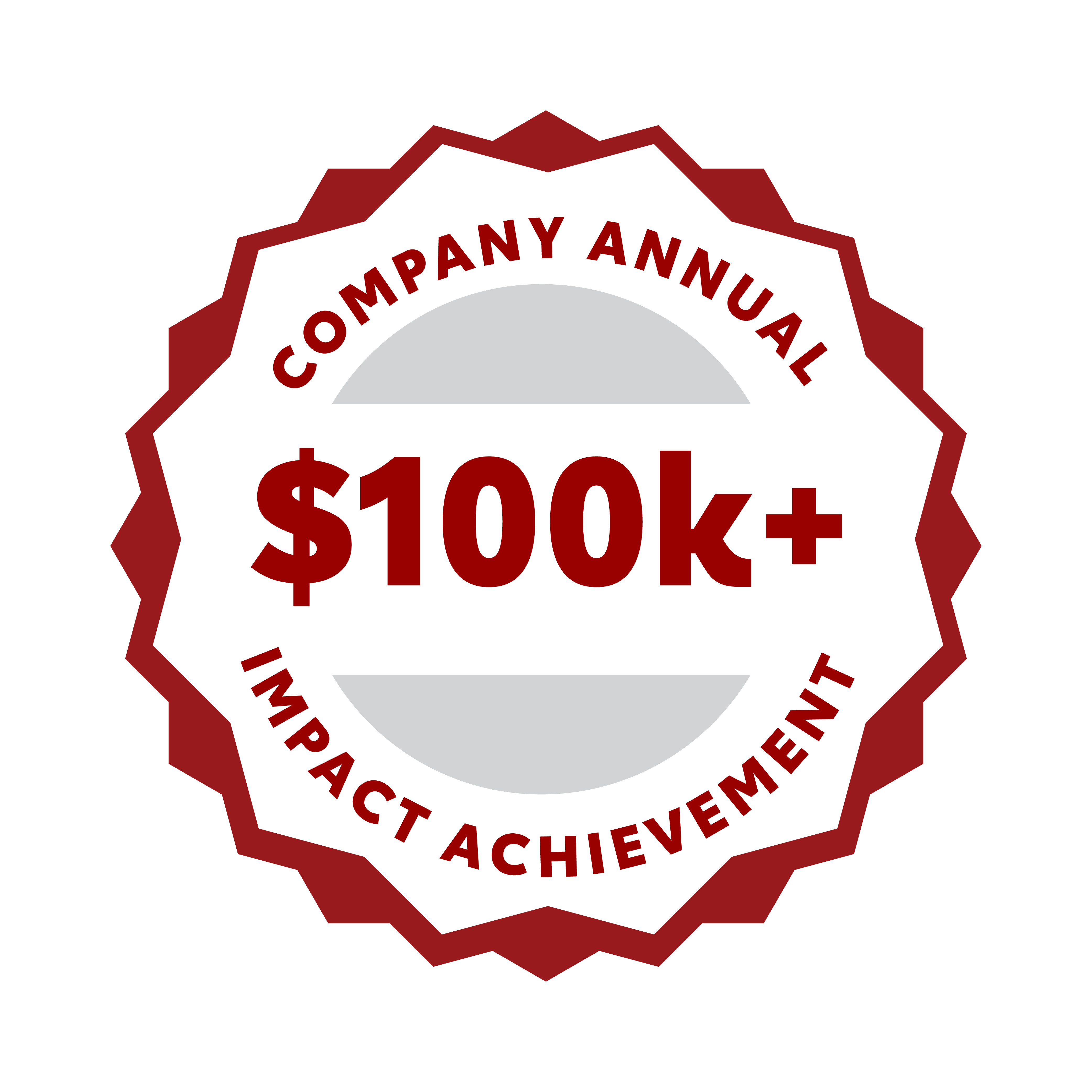 Badge - $100k+ Company Annual Impact Achievement