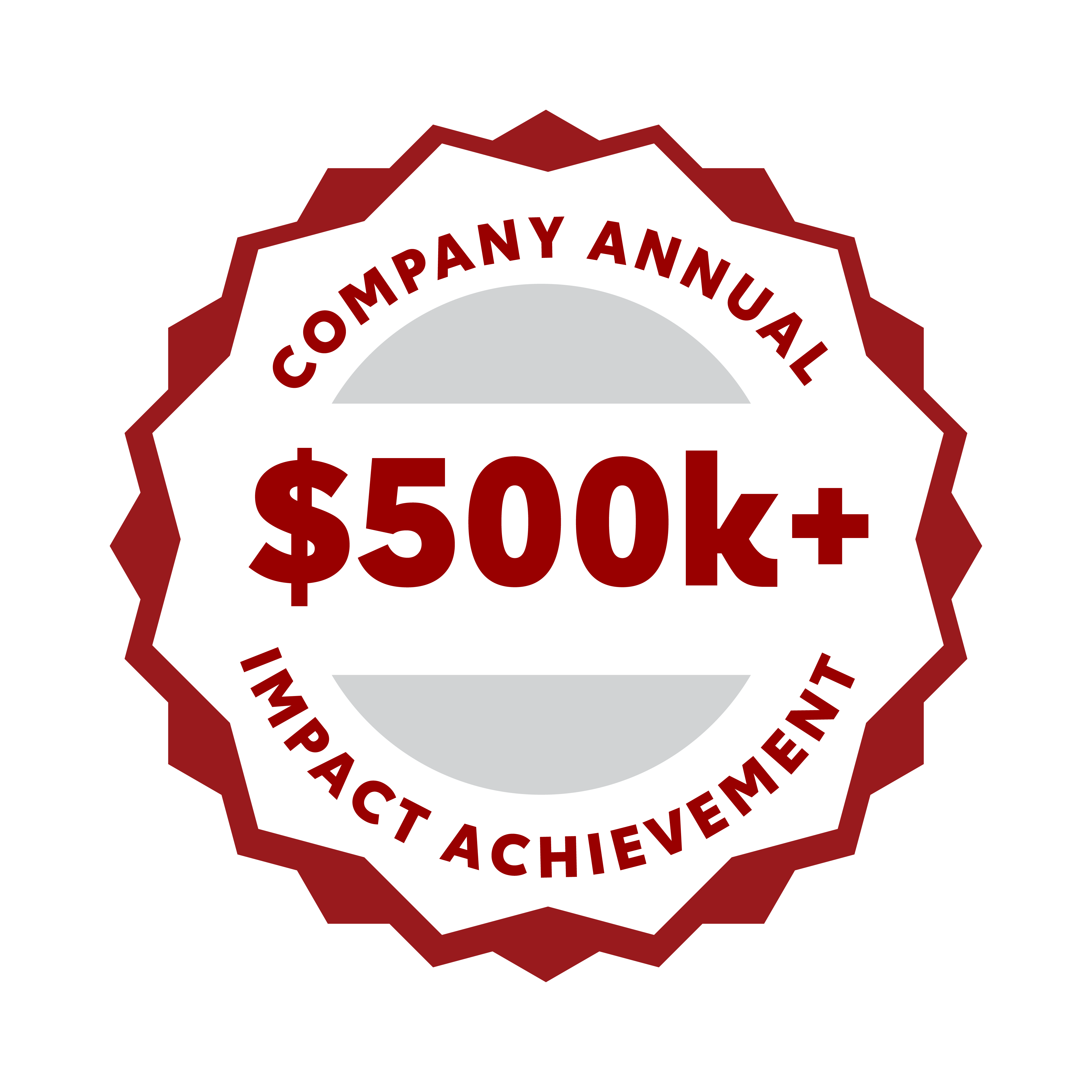 Badge - $500k+ Company Annual Impact Achievement