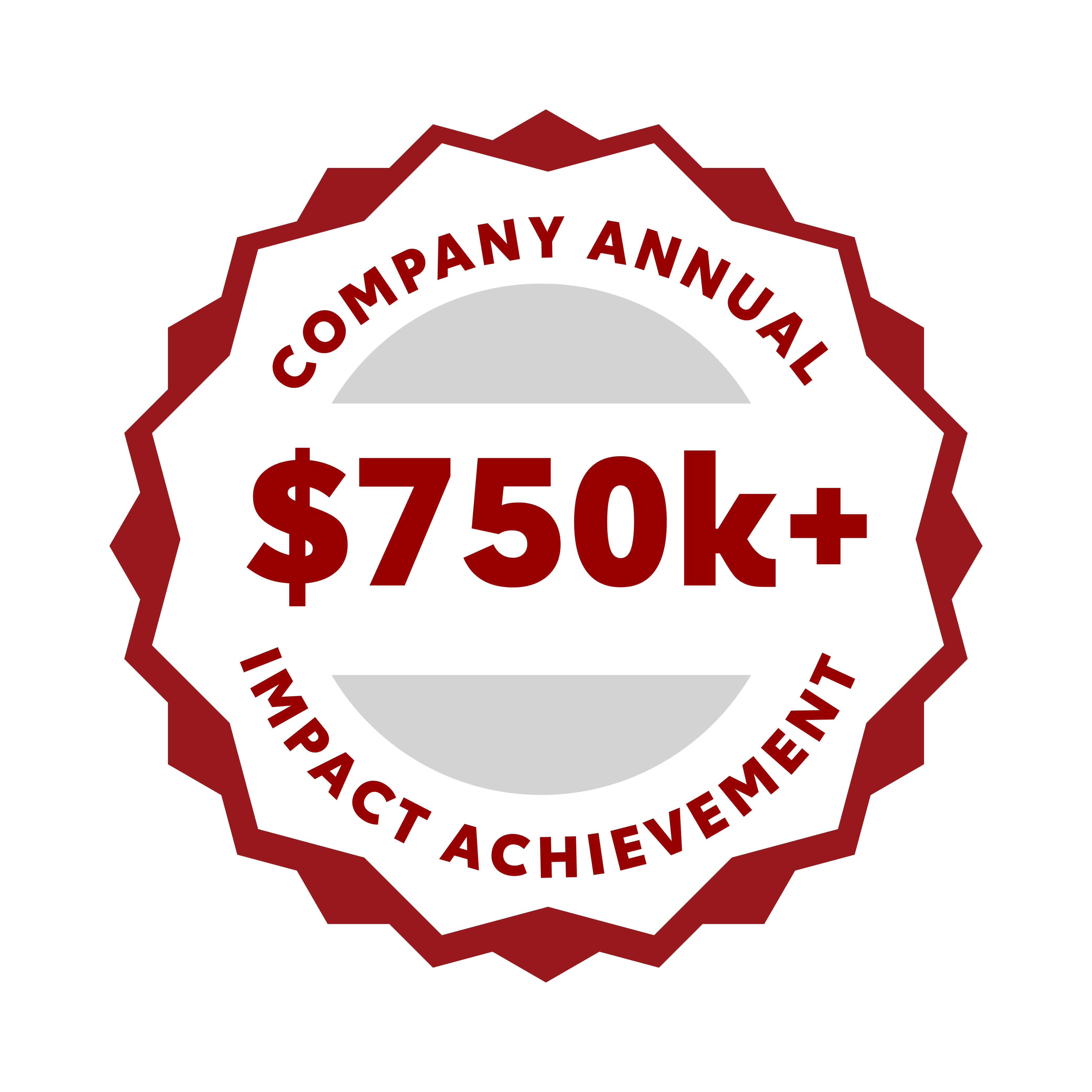 Badge - $750k+ Company Annual Impact Achievement