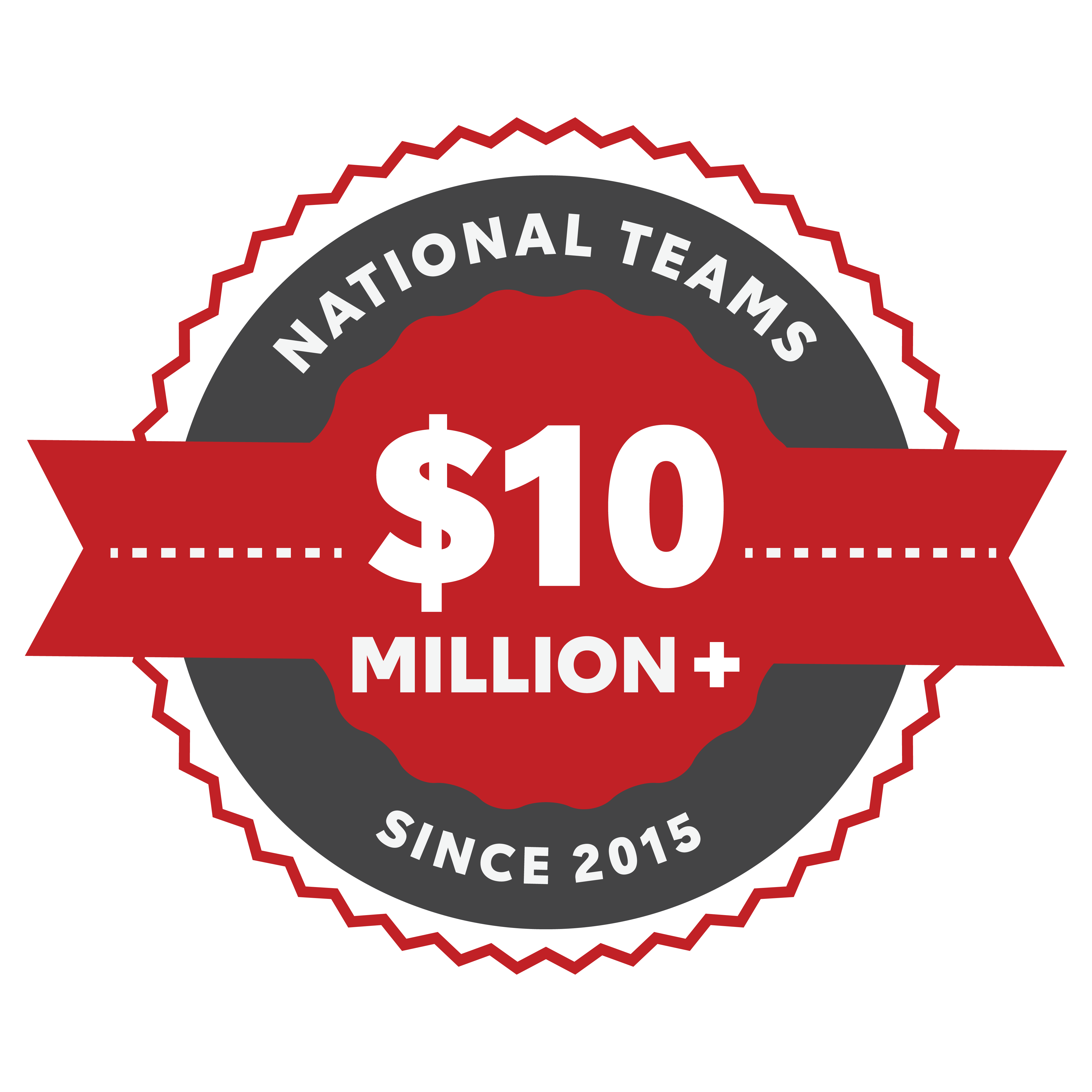 Badge - $10 Million+ Company Annual Impact Achievement