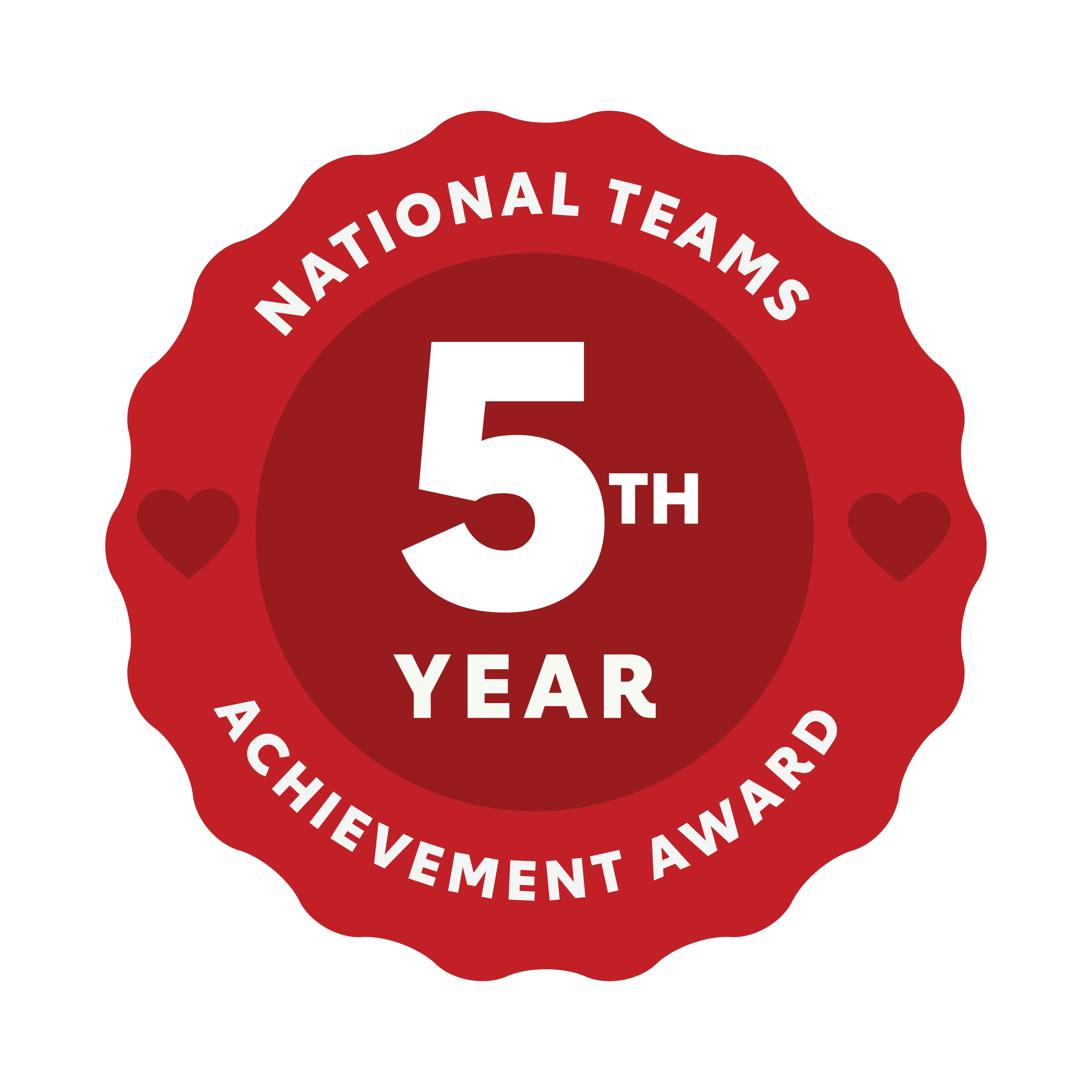 Badge - 5th Year National Teams Achievement Award