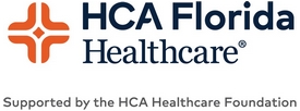 HCAFlorida Healthcare-Supported by the HCA Healthcare Foundation logo